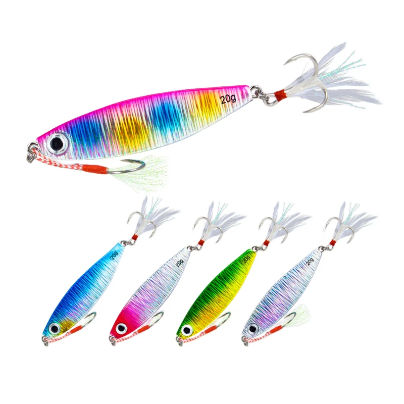Cheery New Style Big 7g 10g 15g 20g Saltwater Tuna Hard Plastic Metal Jig