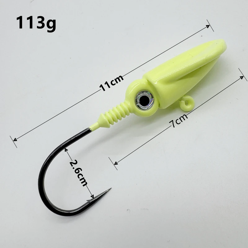 Cheery Luminous Lead Jig Head Well-Balanced Round Lure Worm Swim ABS Pencil Lure - view 8