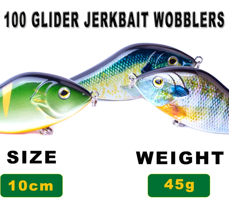 10CM 45G Hard Sinking Fishing Lures Crank Baits Pike Bait Jerk ABS Pencil Lure - view 4