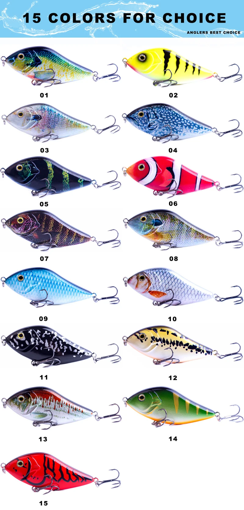 10CM 45G Hard Sinking Fishing Lures Crank Baits Pike Bait Jerk ABS Pencil Lure - view 16