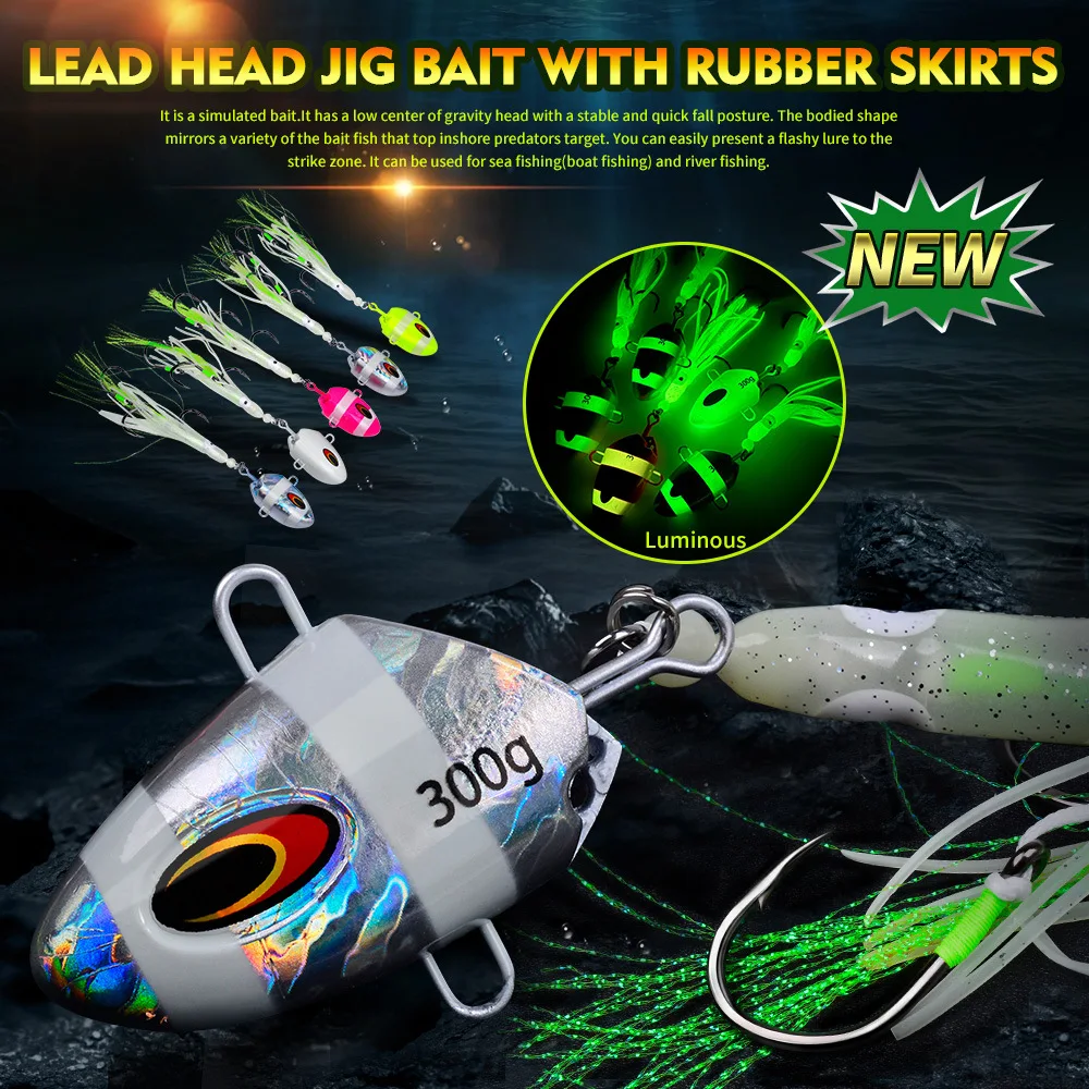 Cheery 100g-300g Squid Hook Soft Octopus Lure Boat Fishing Bait ABS Pencil Lure - view 11