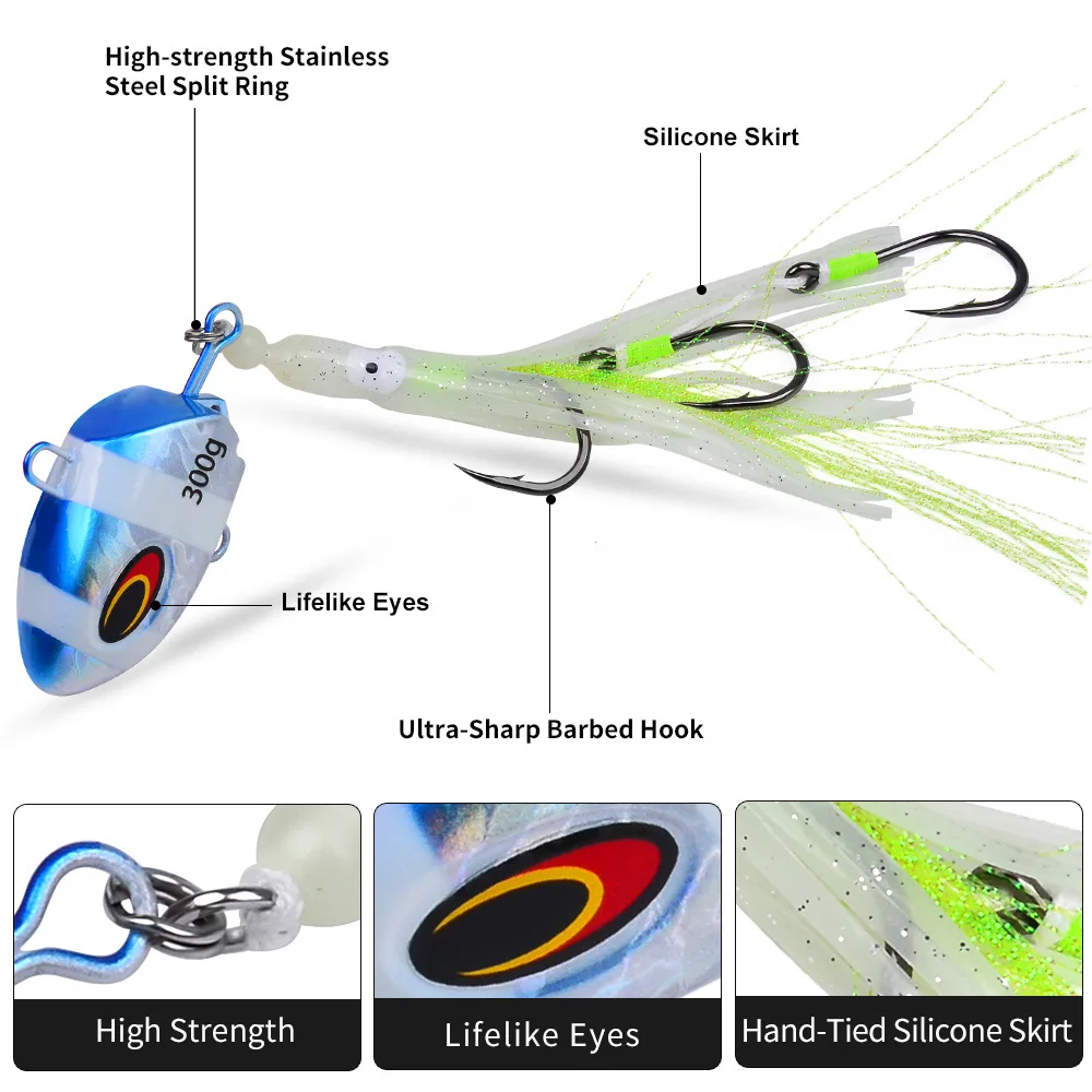 Cheery 100g-300g Squid Hook Soft Octopus Lure Boat Fishing Bait ABS Pencil Lure - view 15