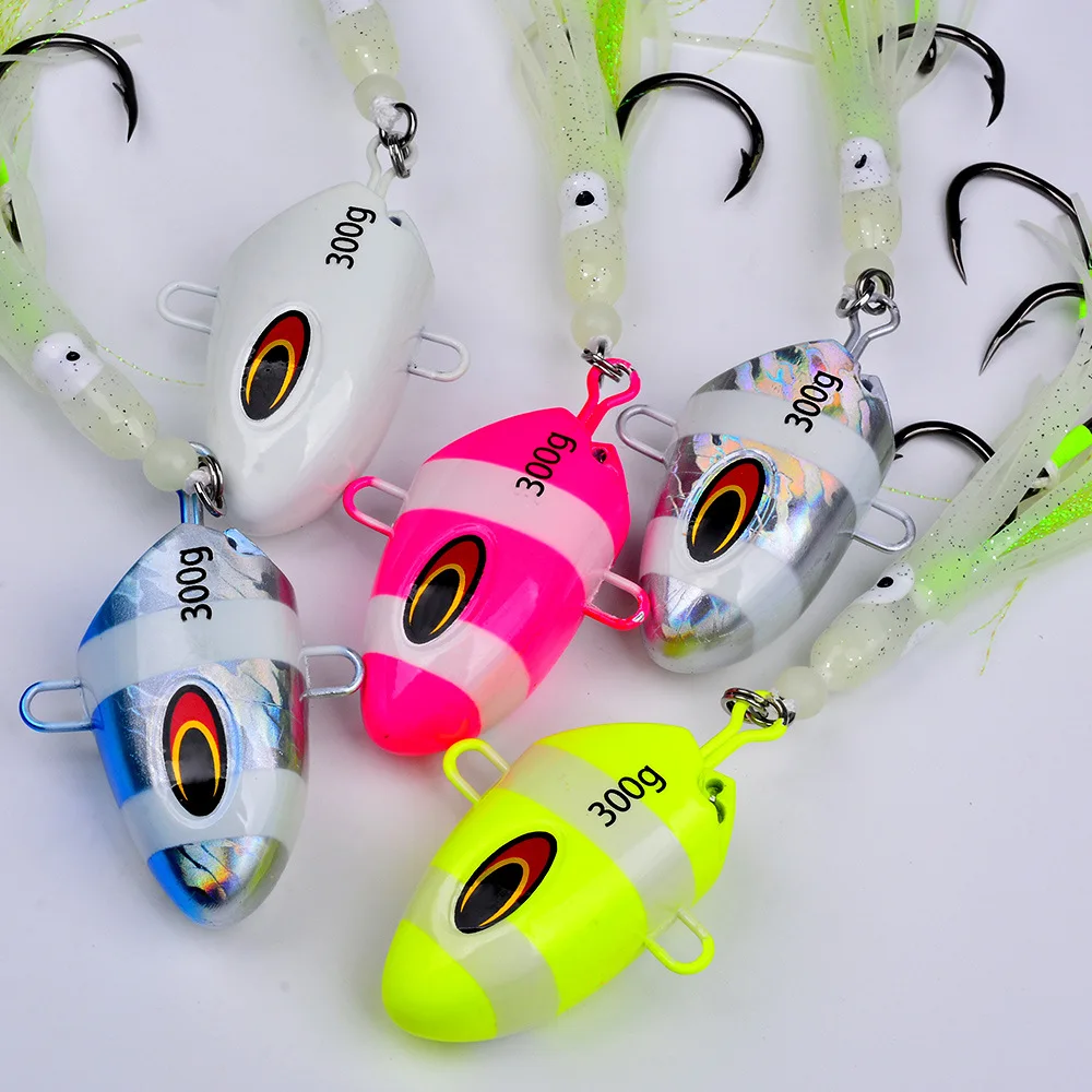 Cheery 100g-300g Squid Hook Soft Octopus Lure Boat Fishing Bait ABS Pencil Lure - detail 1
