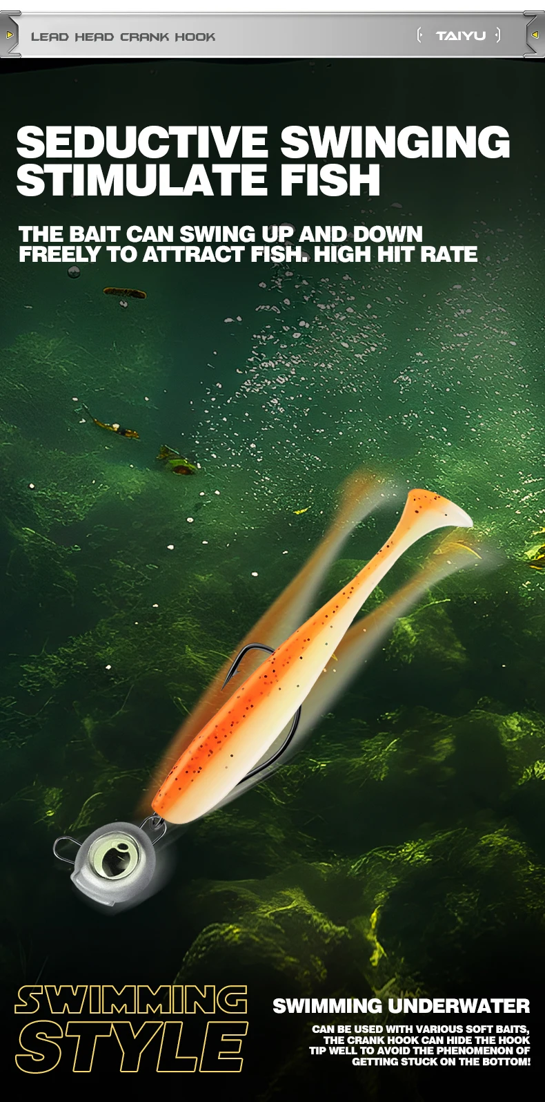 Cheery Night Glow Fishing Jig Hooks 3.5g 10g Luminous 3D Eye ABS Pencil Lure - view 15