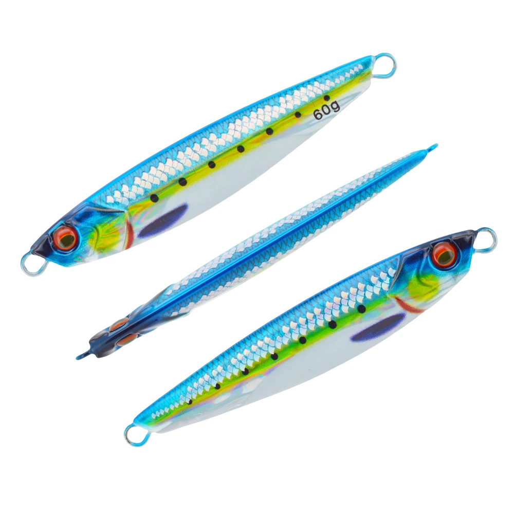 CHEERY 40g 60g 80g UV Luminous Slow Saltwater Fishing Metal Jig ABS Pencil Lure - view 11