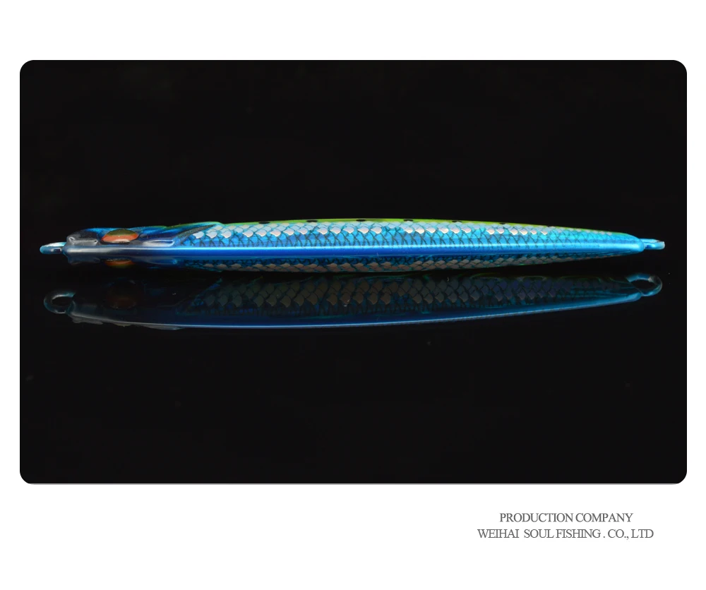 CHEERY 40g 60g 80g UV Luminous Slow Saltwater Fishing Metal Jig ABS Pencil Lure - view 2