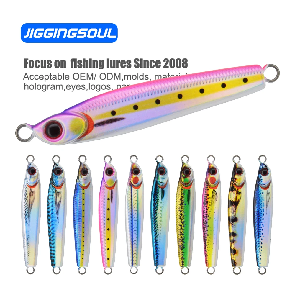 Fishing Lures Saltwater Metal Fish Jigging Jig Microjig Small Sea ABS Pencil Lure - view 15