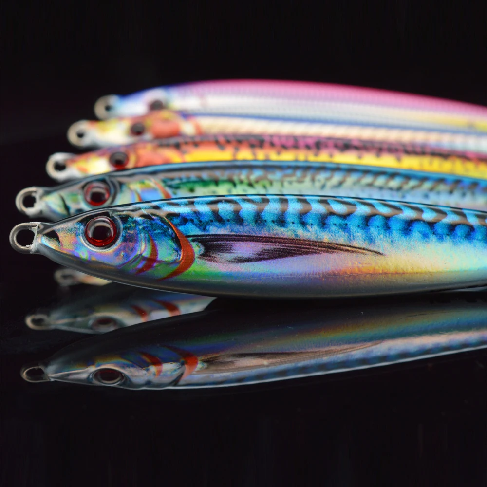 Vertical Saltwater Fishing Lure 3D Printed Barracuda Speed Jig ABS Pencil Lure - view 6