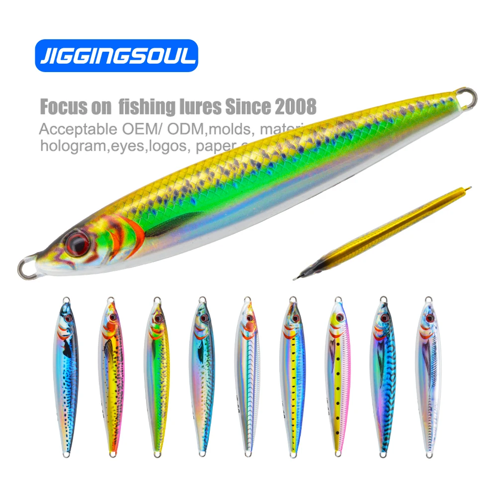 Vertical Saltwater Fishing Lure 3D Printed Barracuda Speed Jig ABS Pencil Lure - view 10
