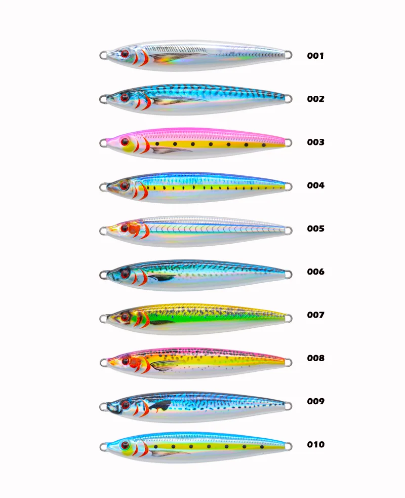 Vertical Saltwater Fishing Lure 3D Printed Barracuda Speed Jig ABS Pencil Lure - view 12