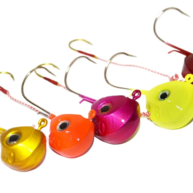 Cheery Hot Sale 40g-140g Fishing Clamp Double Hook 3D Eye Lead Metal Jig ABS Pencil Lure - view 15