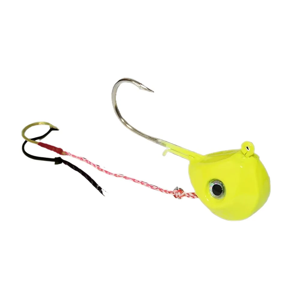 Cheery Hot Sale 40g-140g Fishing Clamp Double Hook 3D Eye Lead Metal Jig ABS Pencil Lure - view 2