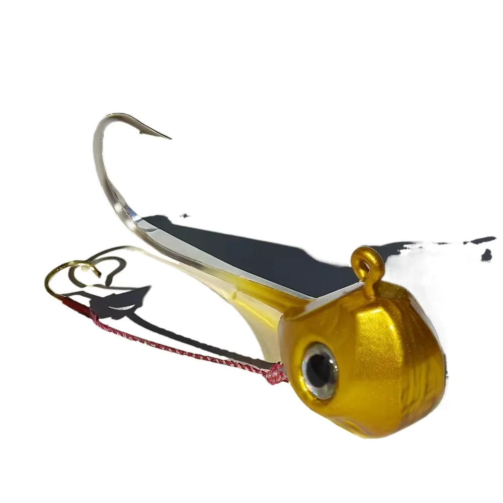 Cheery Hot Sale 40g-140g Fishing Clamp Double Hook 3D Eye Lead Metal Jig ABS Pencil Lure - view 3