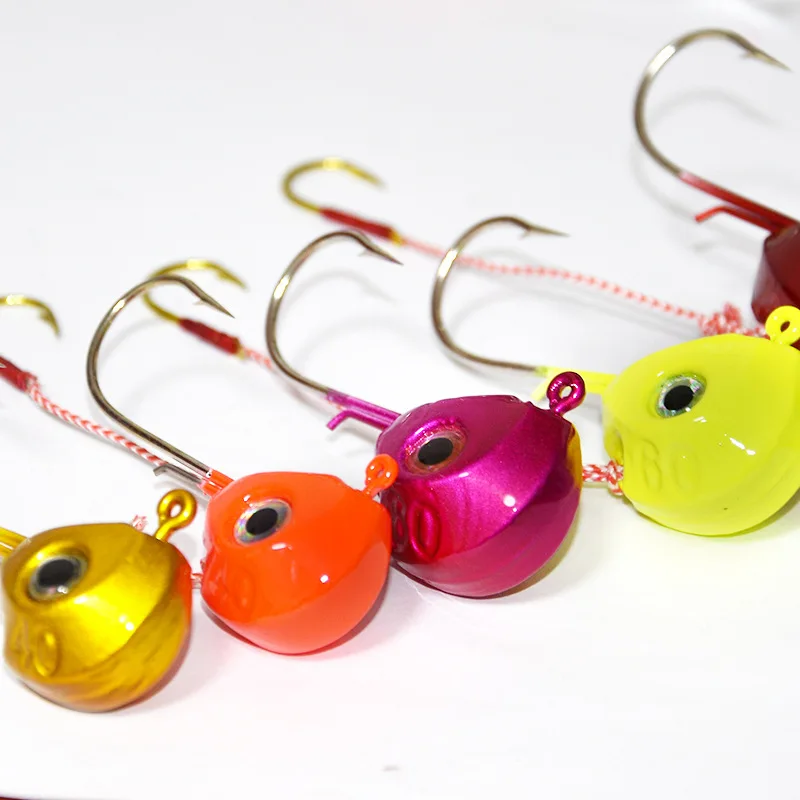 Cheery Hot Sale 40g-140g Fishing Clamp Double Hook 3D Eye Lead Metal Jig ABS Pencil Lure - view 4