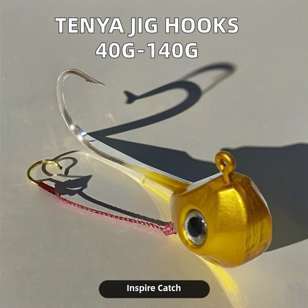 Cheery Hot Sale 40g-140g Fishing Clamp Double Hook 3D Eye Lead Metal Jig ABS Pencil Lure - view 9