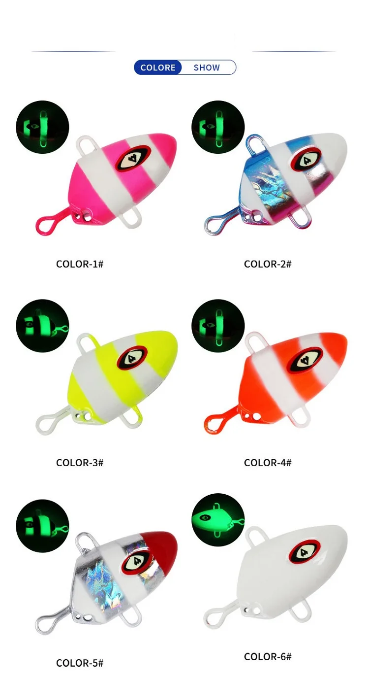 Wholesale Cheery Lucanus Jig Lure Kit 100g-300g Slider Bait with ABS Pencil Lure - detail 4