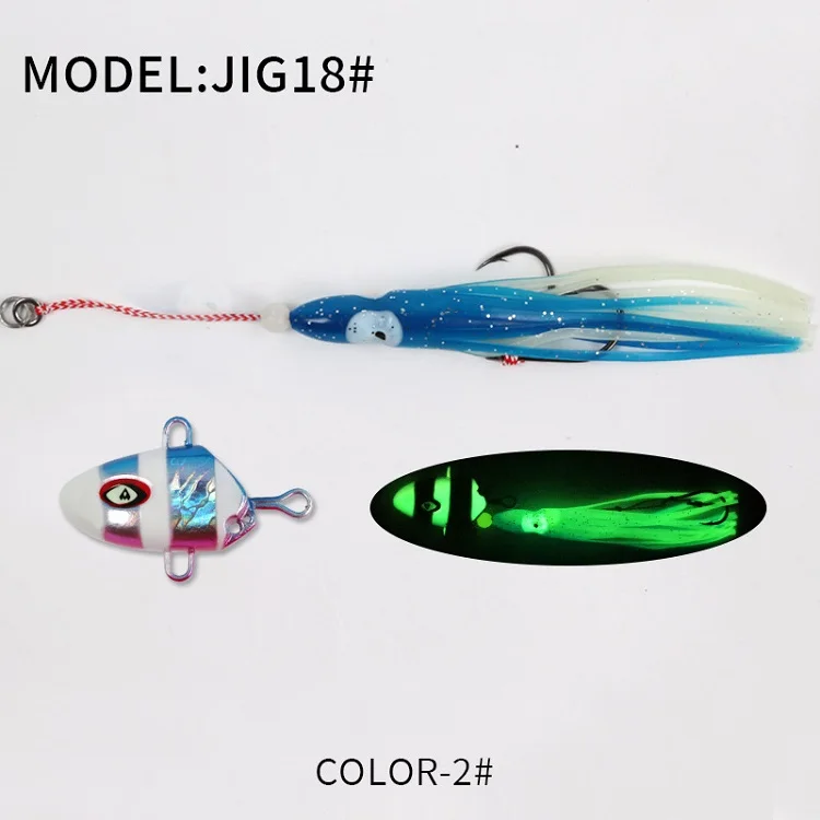 Wholesale Cheery Lucanus Jig Lure Kit 100g-300g Slider Bait with ABS Pencil Lure - detail 8