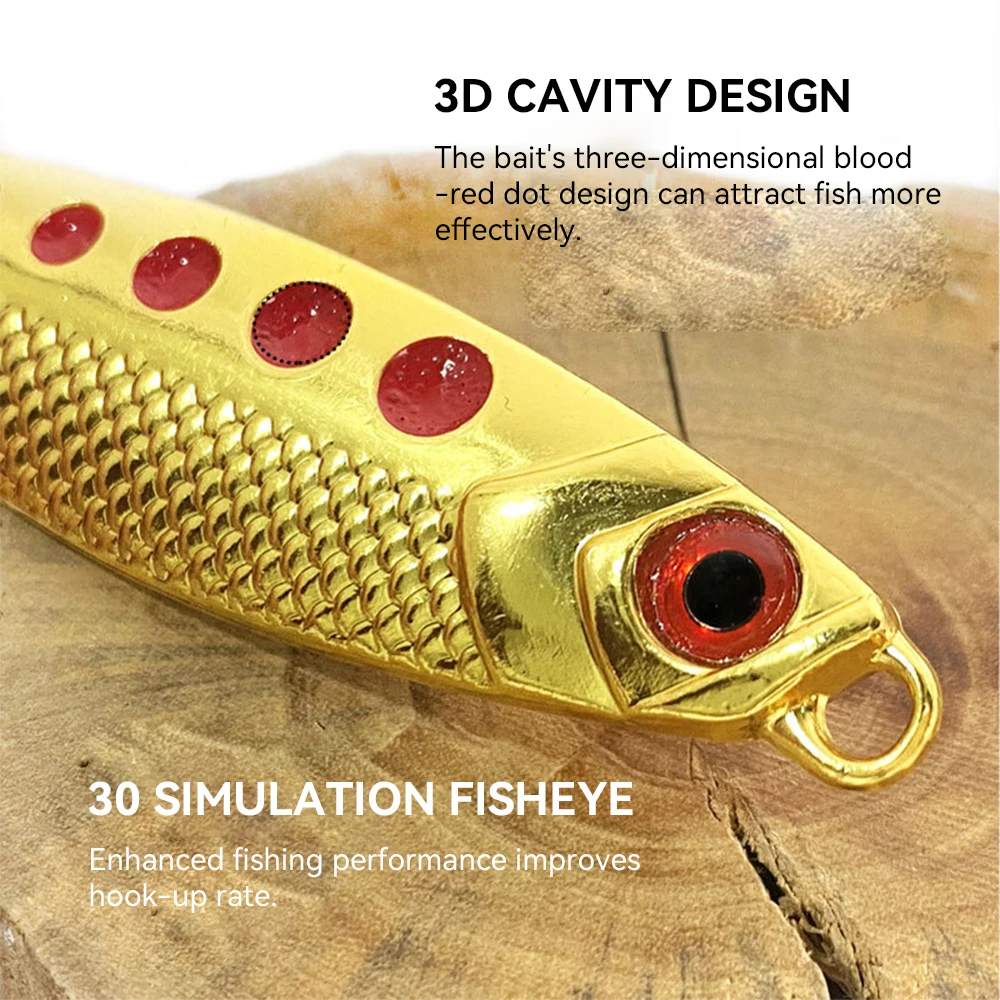 5g7.5g10g15g20g Lead Fish Zink Metal Fishing Lures Jigs Lure Slow ABS Pencil Lure - view 2