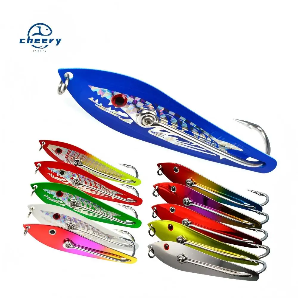 CHEERY Silicone Fishing Spoon Lure Artificial Hard Bait for Bream