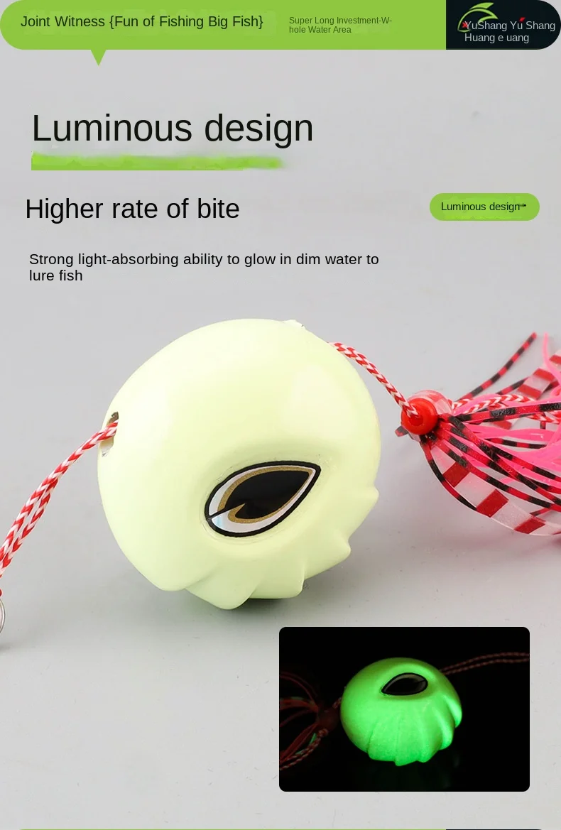 Cheery Mudah HT1223 Full Moon Luminous Artificial Hard Bait Bass ABS Pencil Lure - view 16