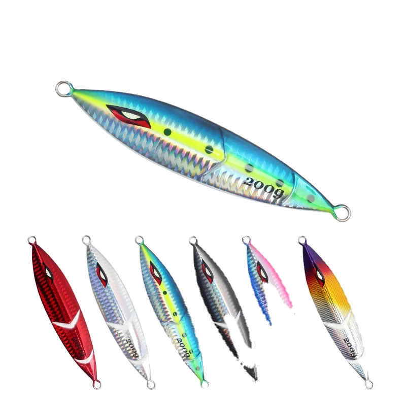 Lure Iron Plate Bait Saltwater Sea Fishing Luminous Lead Fish ABS Pencil Lure - view 8
