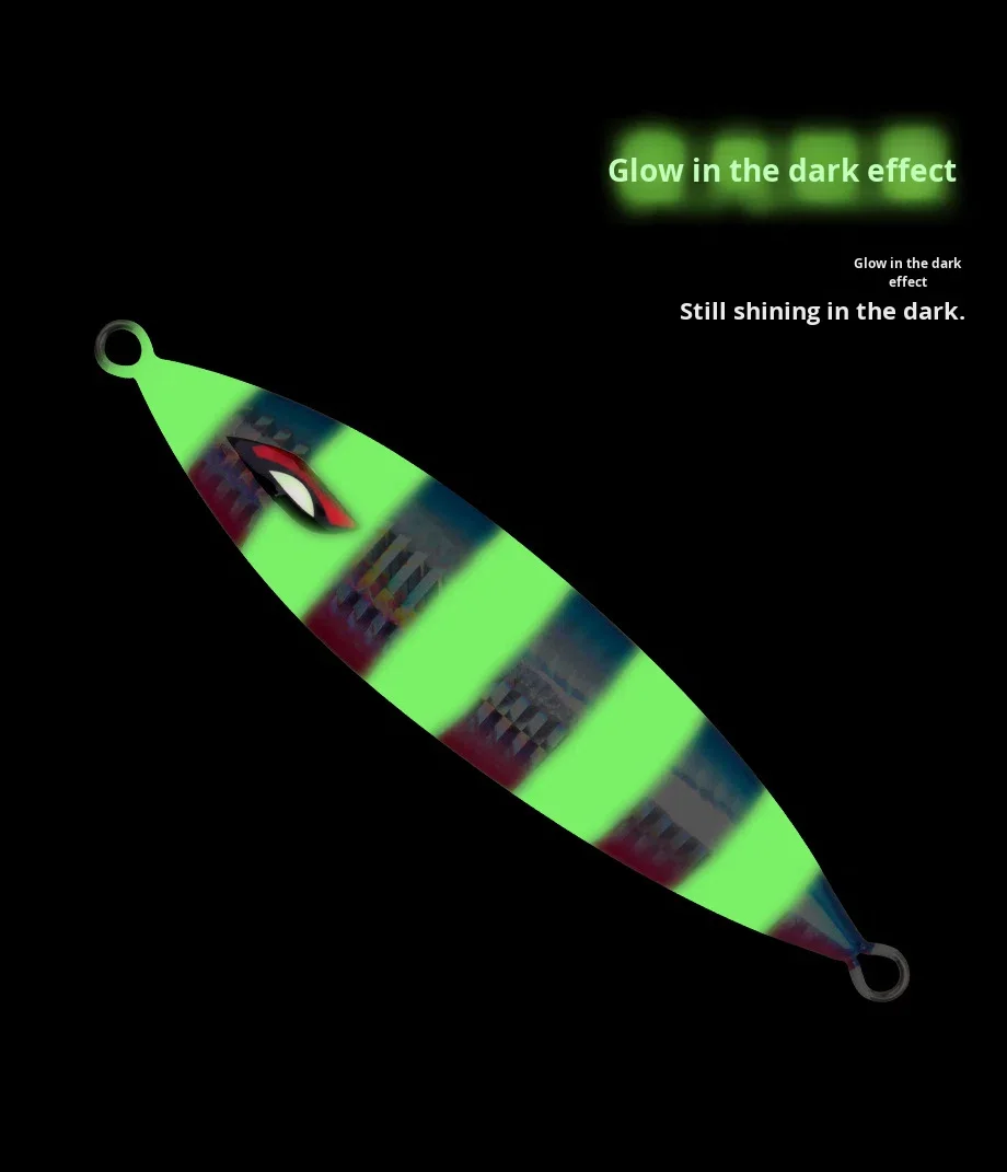 Lure Iron Plate Bait Saltwater Sea Fishing Luminous Lead Fish ABS Pencil Lure - view 18