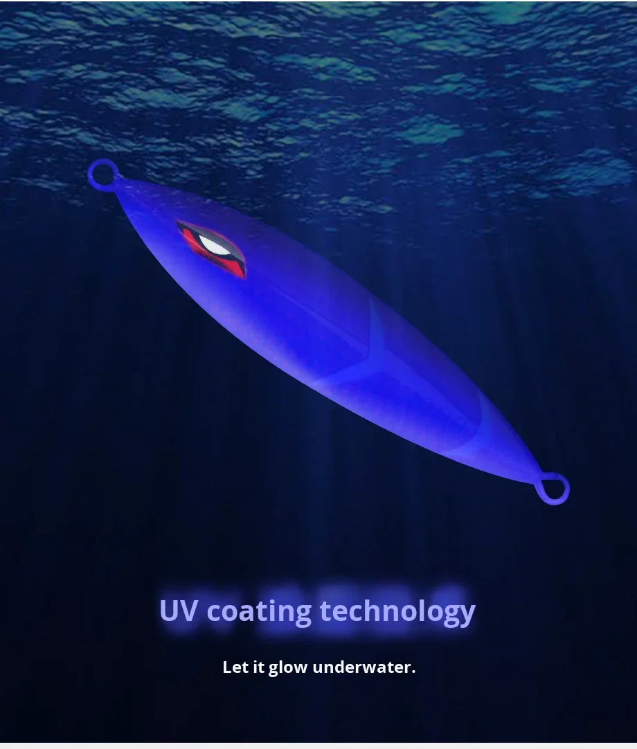 Lure Iron Plate Bait Saltwater Sea Fishing Luminous Lead Fish ABS Pencil Lure - view 19