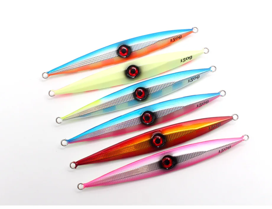Cheery Iron Plate Lure Bottom Fishing Fast Sinking Bass Luminous ABS Pencil Lure - detail 4