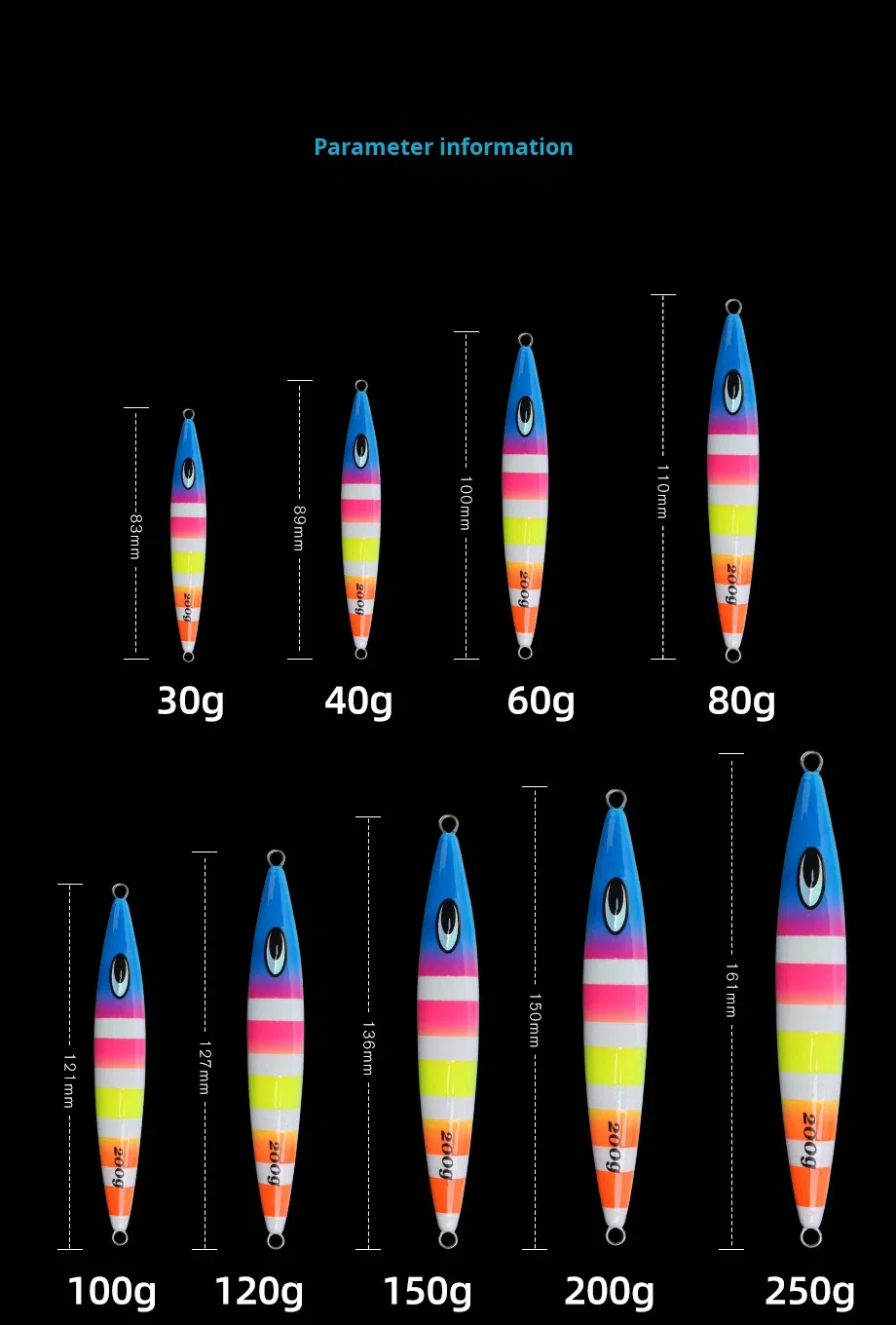 Plastic Bionic Lure Luminous Fast Sinking Artificial Hard Bait ABS Pencil Lure - view 15