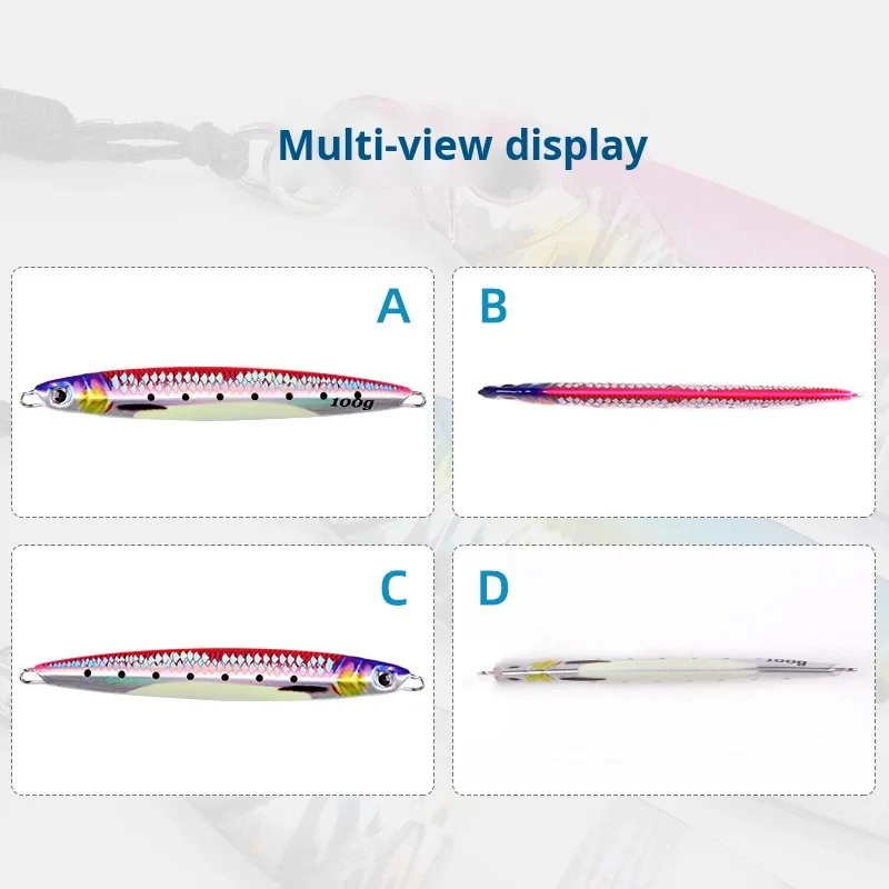 Metal Bionic Scale Carp Imitation Dying Fish Lure Hook for ABS Pencil Lure - view 10