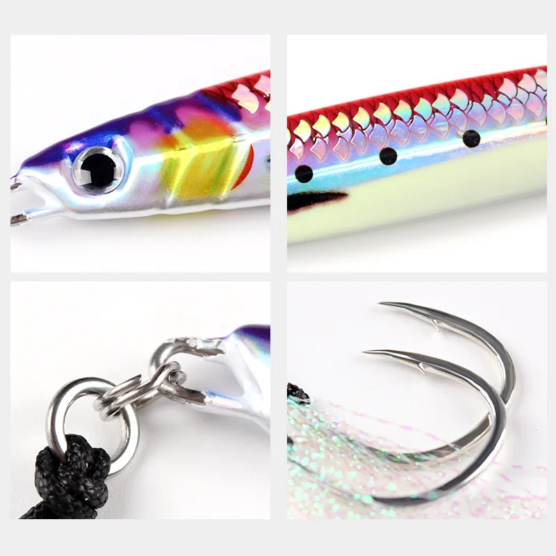 Metal Bionic Scale Carp Imitation Dying Fish Lure Hook for ABS Pencil Lure - view 11