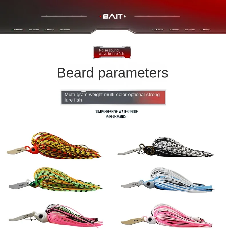 Cheery Factory Wholesale ABS Composite Sequins Jig Baffle Bearded ABS Pencil Lure - view 19