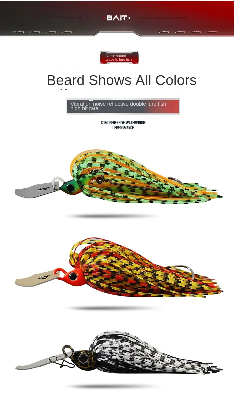 Cheery Factory Wholesale ABS Composite Sequins Jig Baffle Bearded ABS Pencil Lure - detail 1
