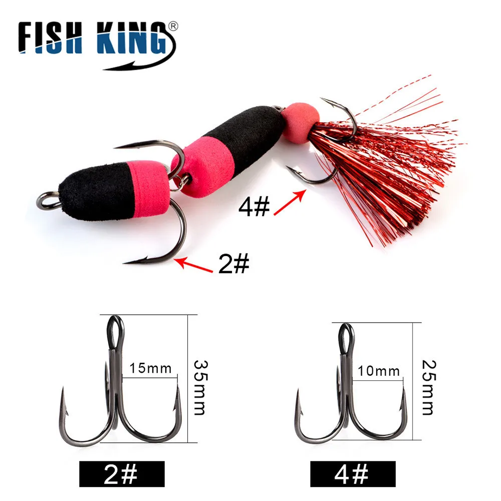 Cheery FISHKING Floating Foam Bait Three Anchor Barbed Hooks Bass ABS Pencil Lure - view 6