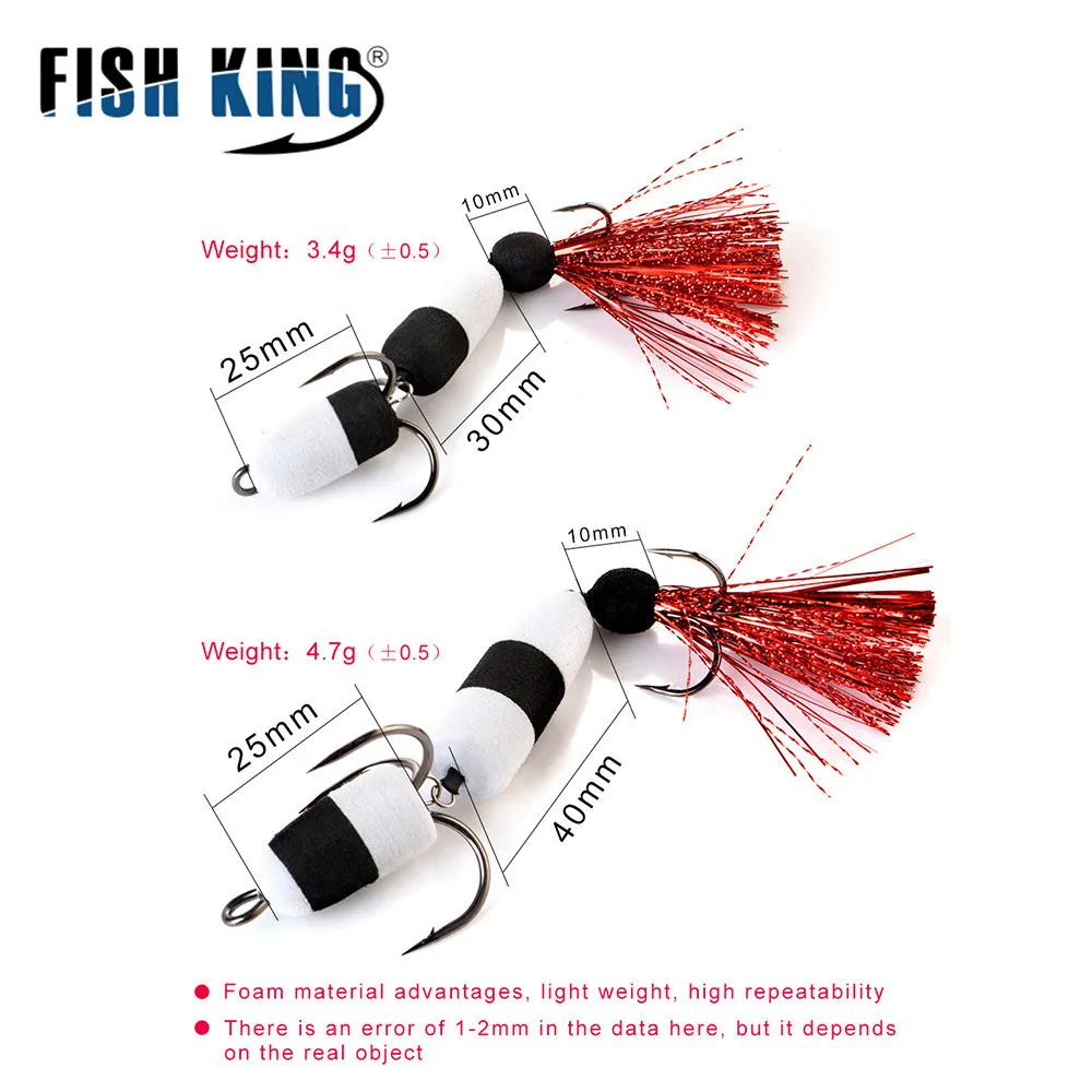 Cheery FISHKING Floating Foam Bait Three Anchor Barbed Hooks Bass ABS Pencil Lure - view 7