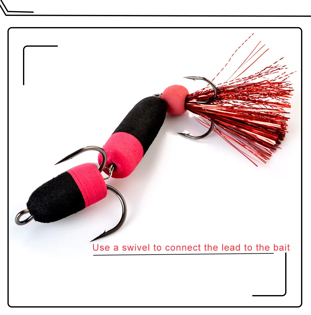 Cheery FISHKING Floating Foam Bait Three Anchor Barbed Hooks Bass ABS Pencil Lure - view 13