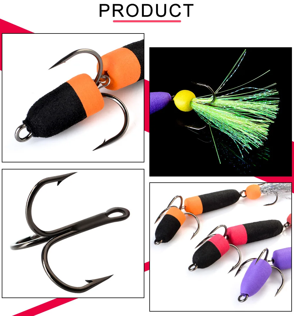 Cheery FISHKING Floating Foam Bait Three Anchor Barbed Hooks Bass ABS Pencil Lure - view 14