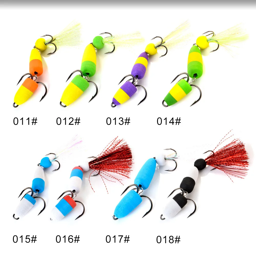 Cheery FISHKING Floating Foam Bait Three Anchor Barbed Hooks Bass ABS Pencil Lure - detail 1