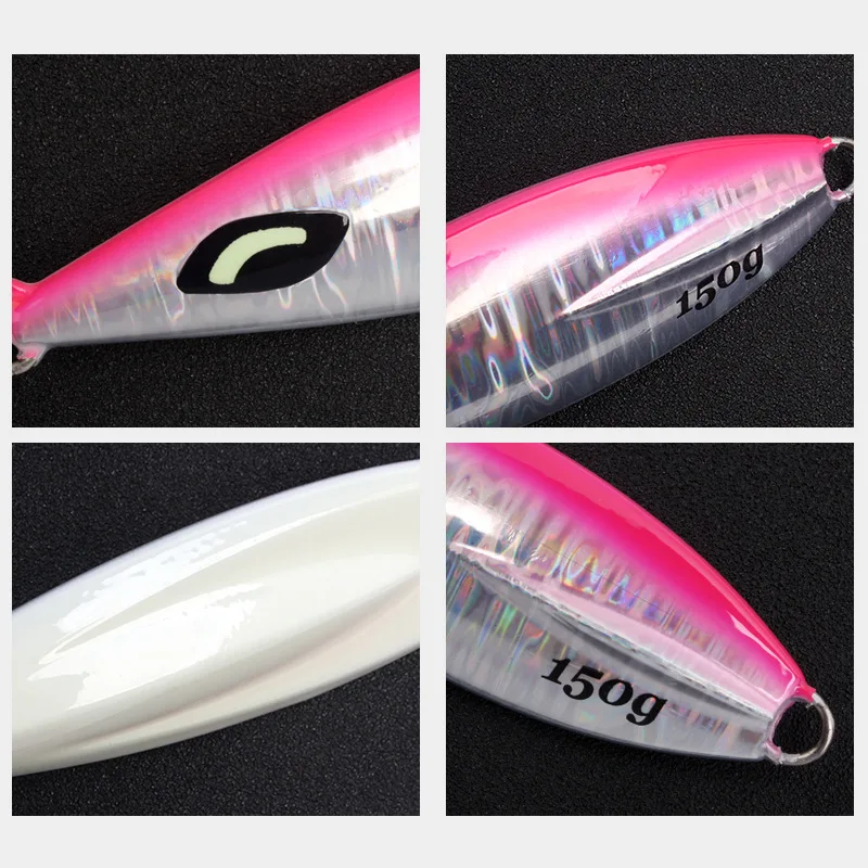 Luminous Iron Plate Lead Bass Fishing Lure 30g-350g Heavy Weight ABS Pencil Lure - view 9