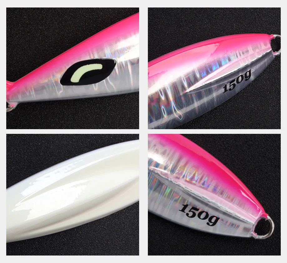 Luminous Iron Plate Lead Bass Fishing Lure 30g-350g Heavy Weight ABS Pencil Lure - view 15