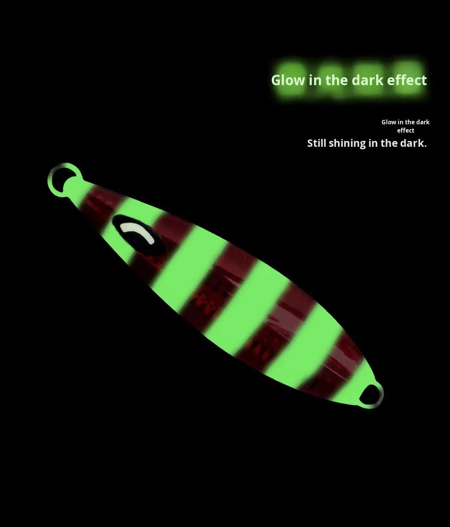 Luminous Iron Plate Lead Bass Fishing Lure 30g-350g Heavy Weight ABS Pencil Lure - view 16