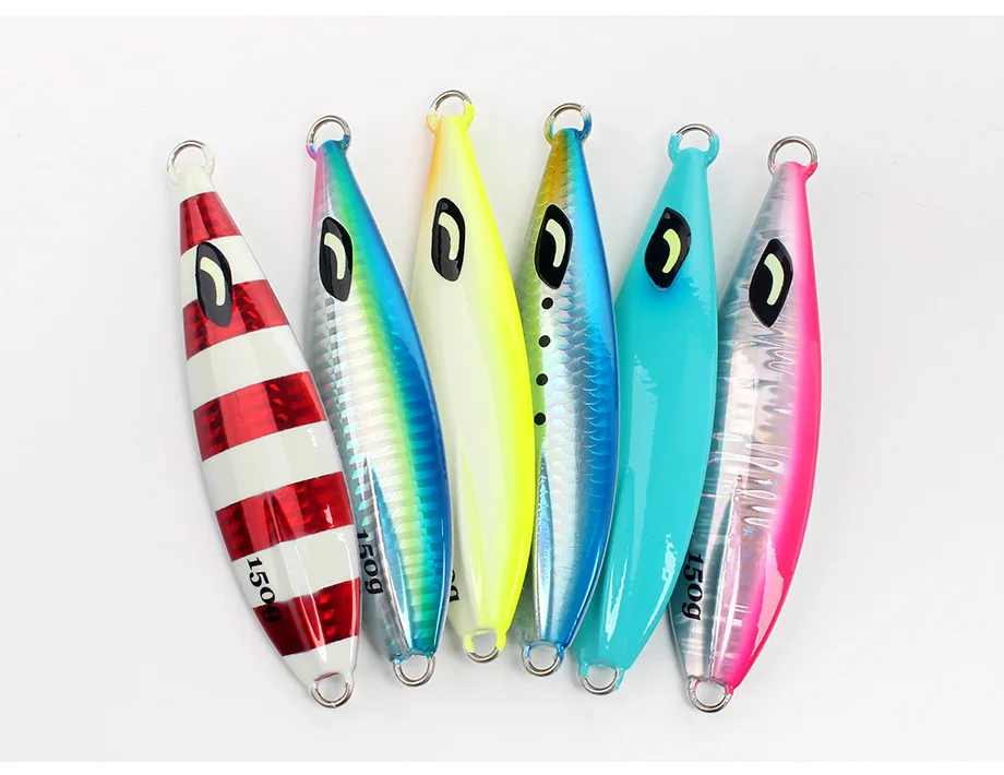 Luminous Iron Plate Lead Bass Fishing Lure 30g-350g Heavy Weight ABS Pencil Lure - detail 2