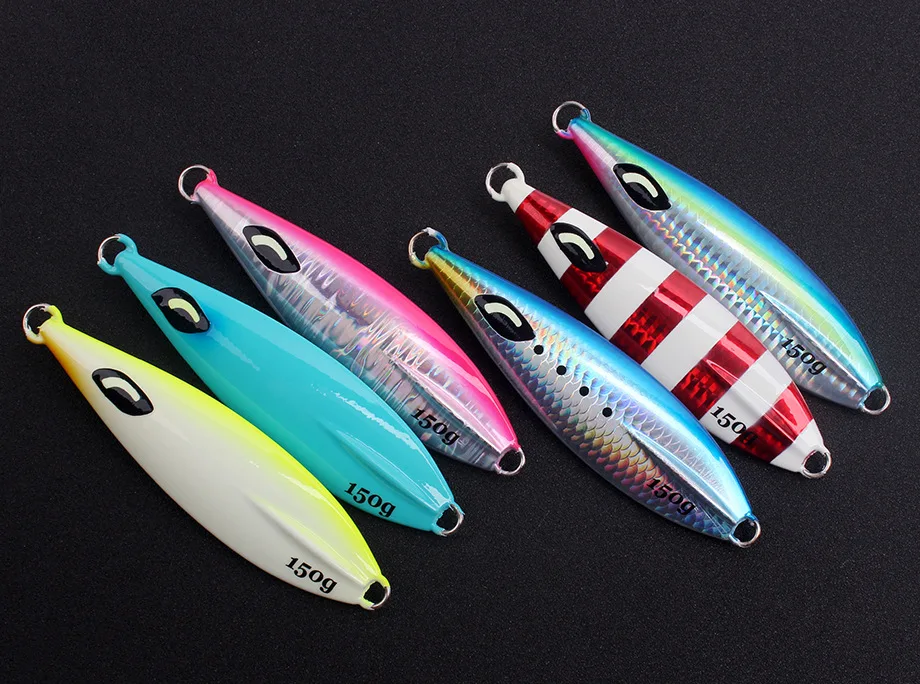 Luminous Iron Plate Lead Bass Fishing Lure 30g-350g Heavy Weight ABS Pencil Lure - detail 3