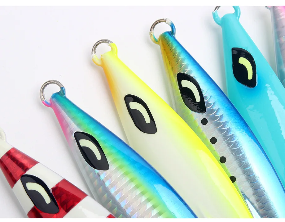Luminous Iron Plate Lead Bass Fishing Lure 30g-350g Heavy Weight ABS Pencil Lure - detail 4
