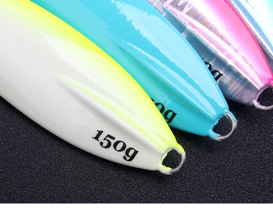Luminous Iron Plate Lead Bass Fishing Lure 30g-350g Heavy Weight ABS Pencil Lure - view 1