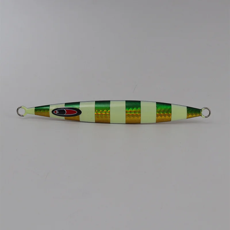 Cheery Luminous Striped Iron Plate Bottom Fishing Lure Bass Deep ABS Pencil Lure - view 2