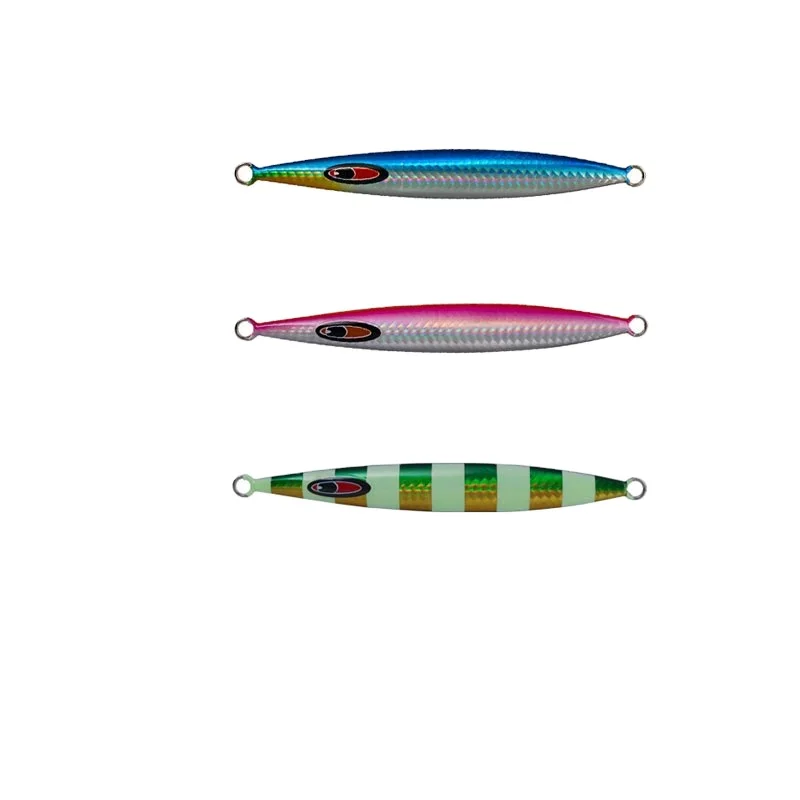 Cheery Luminous Striped Iron Plate Bottom Fishing Lure Bass Deep ABS Pencil Lure - view 3