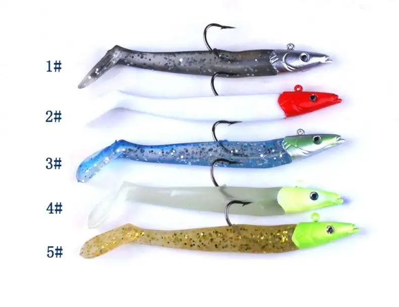 Cheery Free Shipping Lead Head Jig Fishing Soft Bait Silicone ABS Pencil Lure - view 7