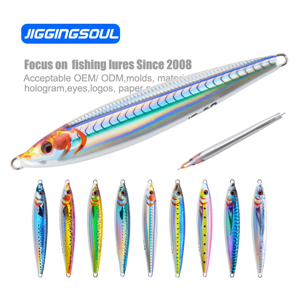 100g 3D Printed Saltwater Fishing Tackle High Quality Vertical Metal Jig ABS Pencil Lure - view 11
