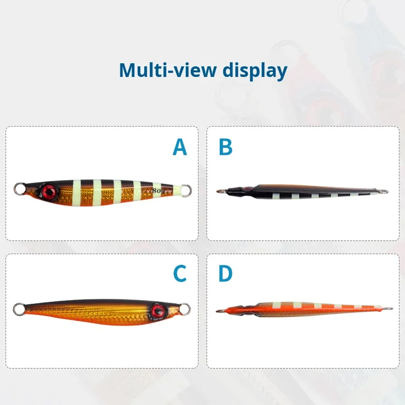 Metal Jig Bass Lure for Bottom Fishing Ocean Beach Use ABS Pencil Lure - view 6